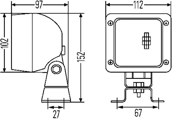 HELLA 1GA 007 506-091 Arbeitsscheinwerfer