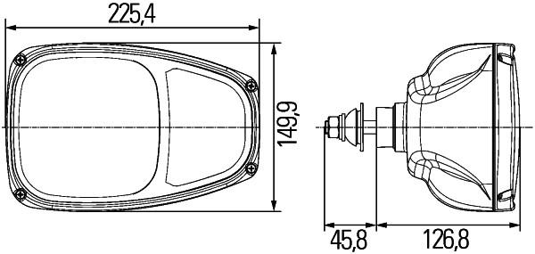 HELLA 1EE 996 174-211 Hauptscheinwerfer