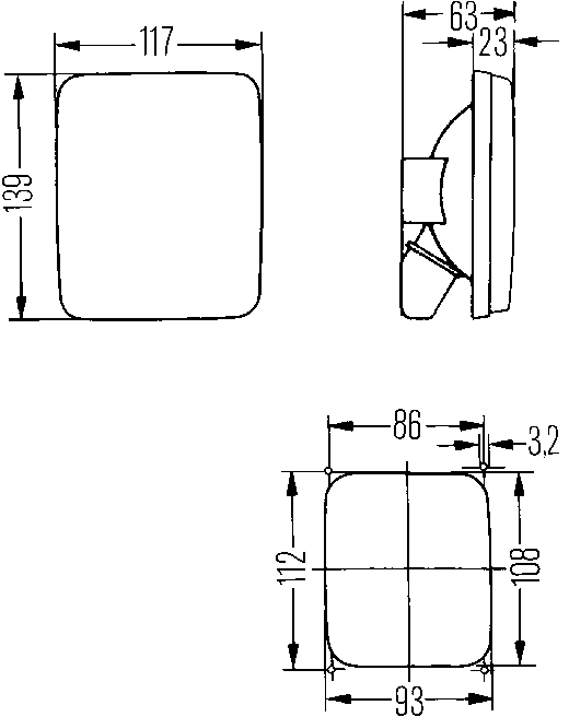 HELLA 2ZR 005 200-141 Rückfahrleuchte