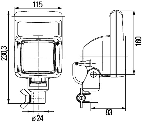HELLA 1GA 007 506-681 Arbeitsscheinwerfer