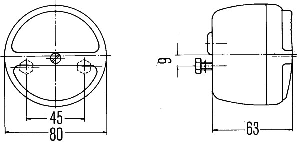 HELLA 2ST 003 018-061 Heckleuchte - Anbau - links/rechts