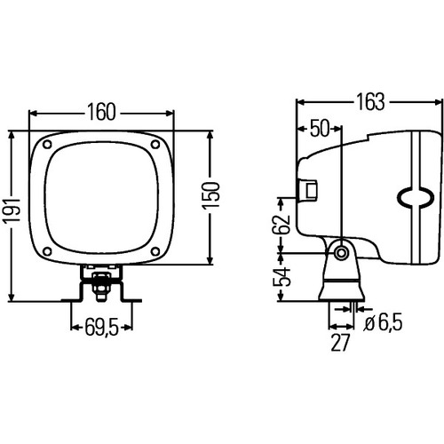 Hella 1GA996142-021 Xenon Arbeitsscheinwerfer