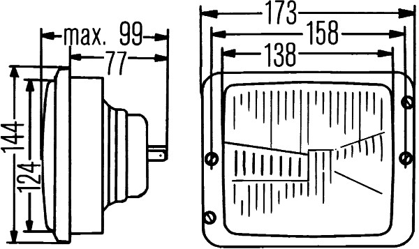 HELLA 1AA 004 109-021 Hauptscheinwerfer