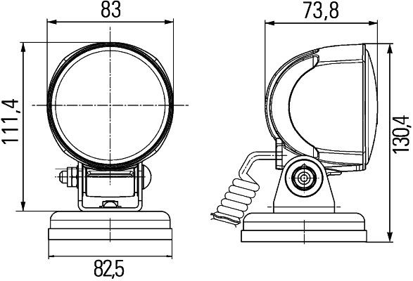 HELLA 1G0 996 276-631 Arbeitsscheinwerfer