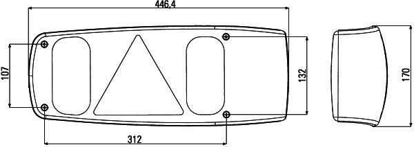 HELLA 2VA 007 502-021 Heckleuchte
