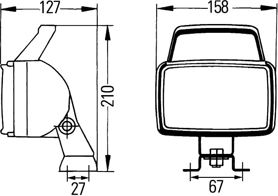 HELLA 1GA 006 991-031 Arbeitsscheinwerfer