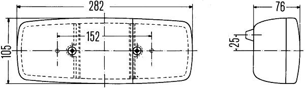 HELLA 2SD 001 699-061 Heckleuchte