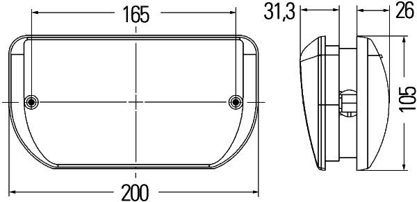 HELLA 2XT 007 945-027 Einstiegleuchte - 12V - P21W - Einbau