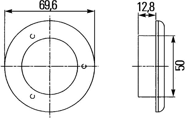 HELLA 2XT 980 501-042 Einstiegsleuchte